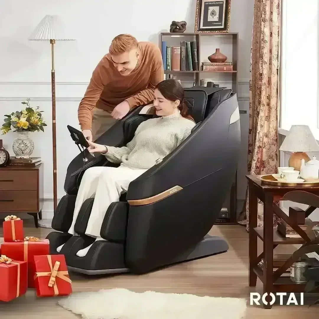 Ekanite 2 in 1 Massage Chair and Sofa - Black (Pre-Owned) - Rotai Health - Best Massage Chair in Dubai UAE - Shop massage chairs in UAE, Saudi Arabia -Therapy Massage Chairs - Back, Neck, & Leg Pain Relief