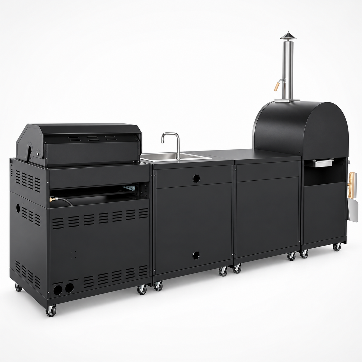 Thor Kitchen 4-Piece Modular Outdoor Kitchen Island