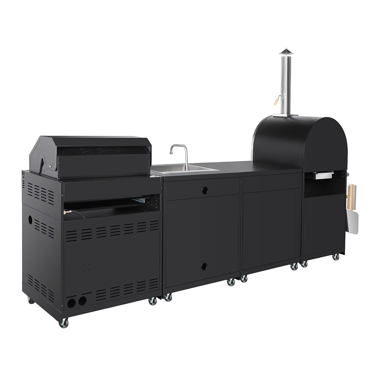 Thor Kitchen 4-Piece Modular Outdoor Kitchen Island