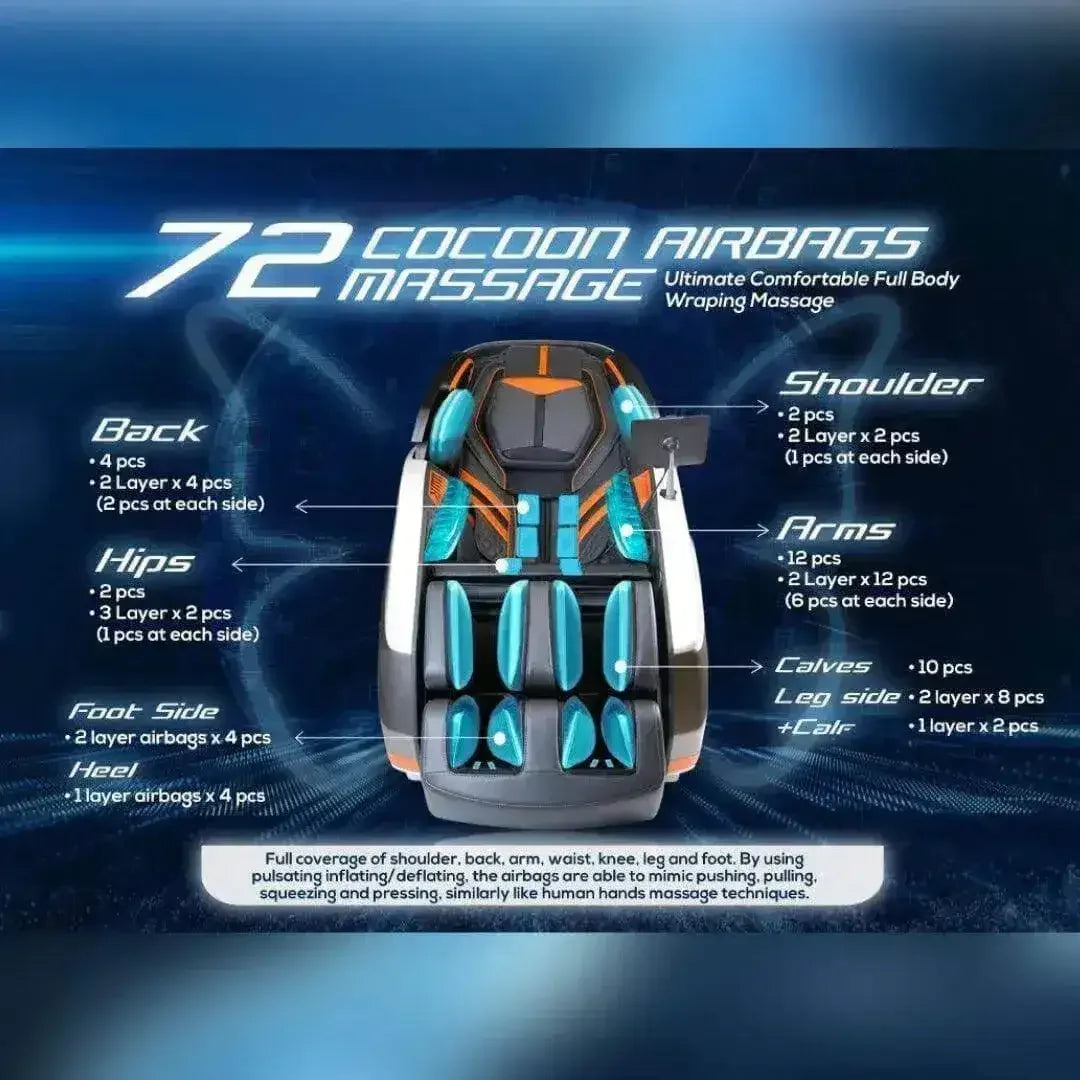 Lambo Luxury Massage Chair (Pre-Owned) - Rotai Health - Best Massage Chair in Dubai UAE - Shop massage chairs in UAE, Saudi Arabia -Therapy Massage Chairs - Back, Neck, & Leg Pain Relief