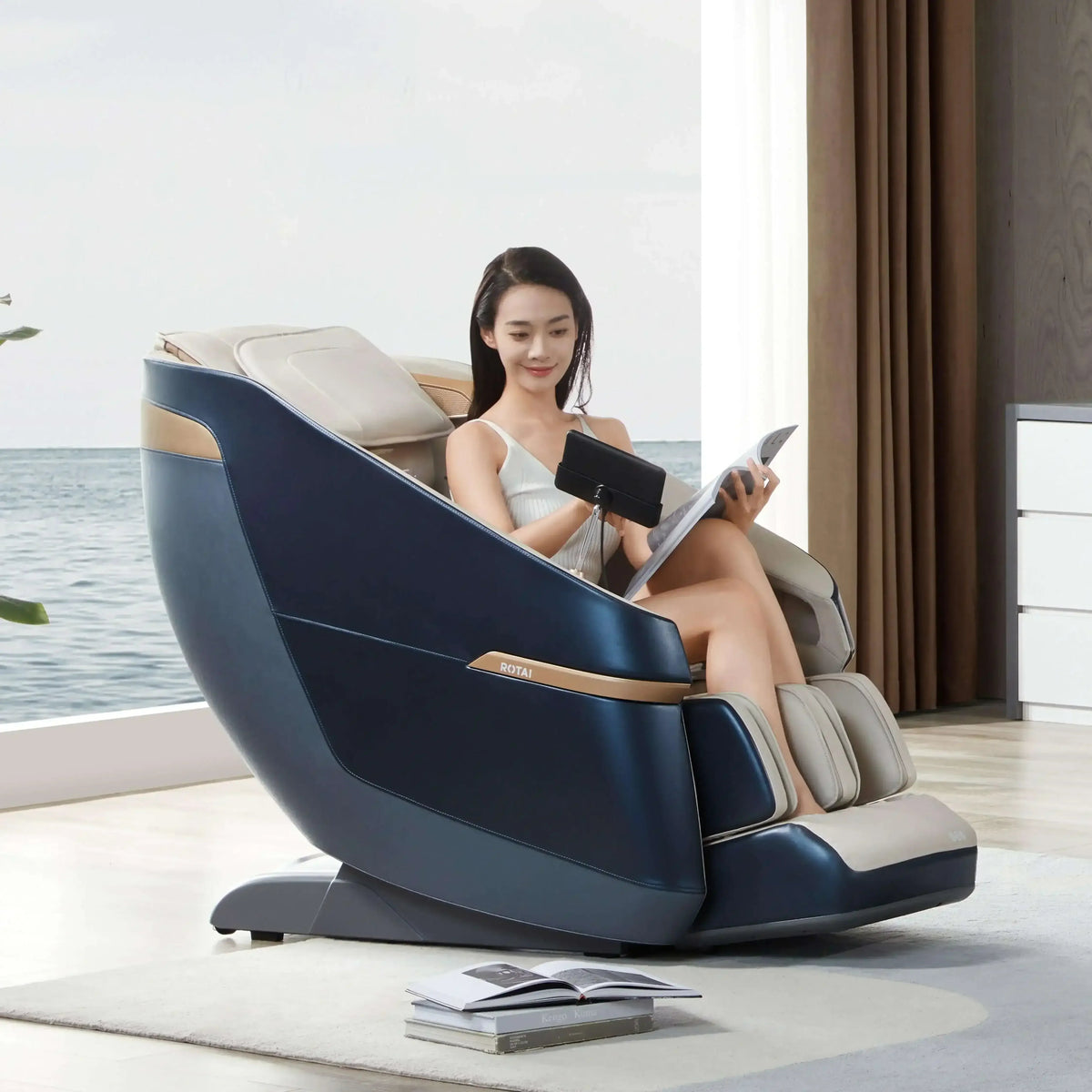 Jimny Massage Chair (Blue) massage chair UAE