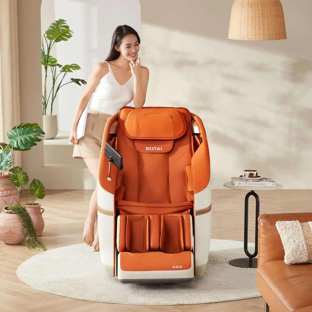 Jimny Massage Chair (Orange) massage chair Saudi Arabia