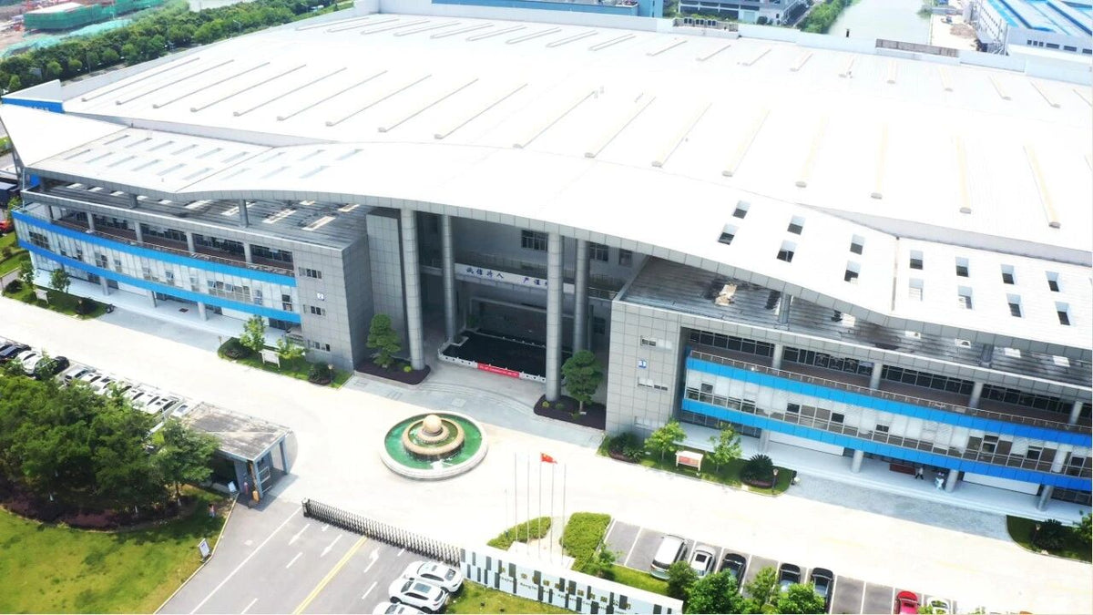 Aerial view of a ROTAI smart massage chair factory