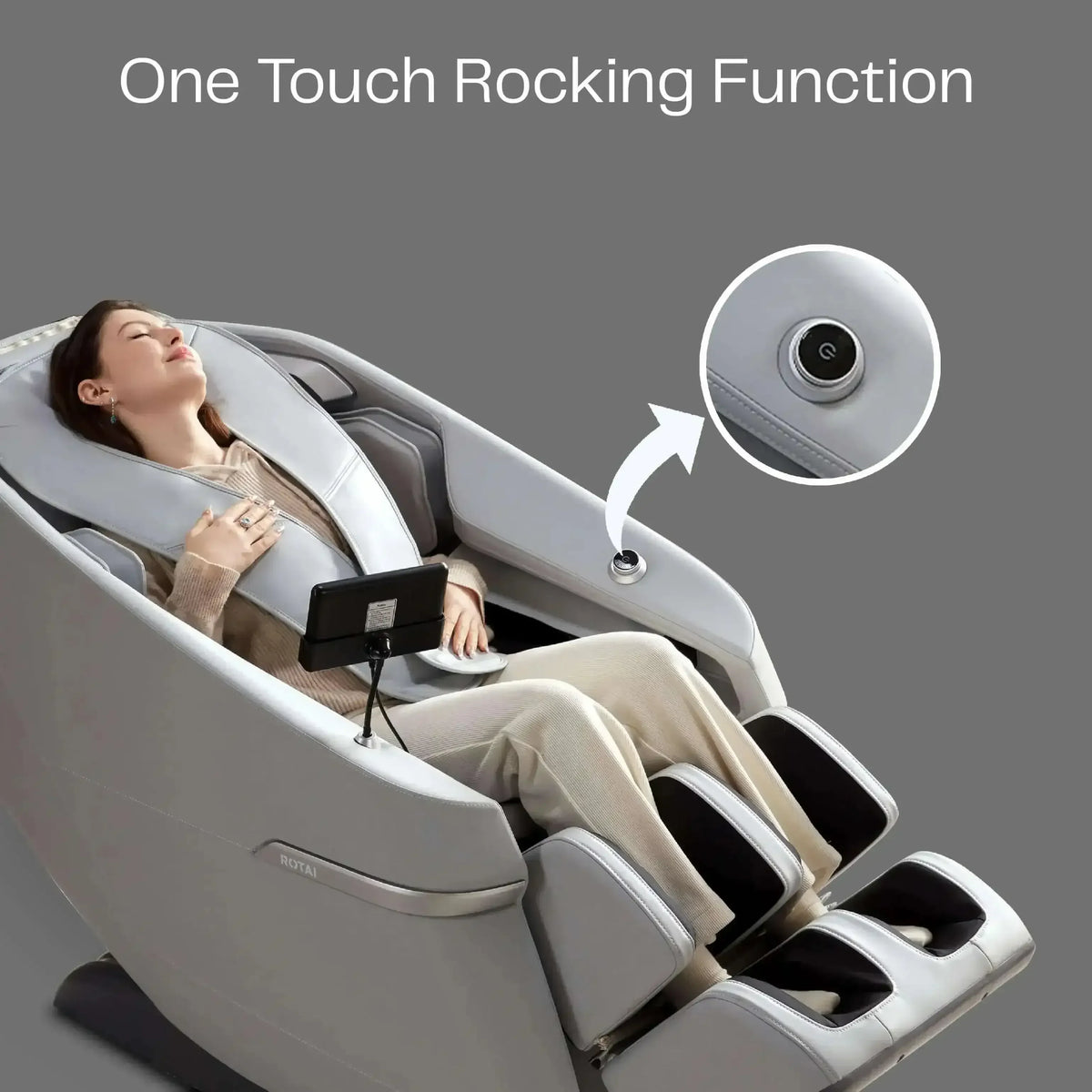 Ekanite 2 in 1 Massage Chair and Sofa Grey (Pre-Owned) - Rotai Health - Best Massage Chair in Dubai UAE - Shop massage chairs in UAE, Saudi Arabia -Therapy Massage Chairs - Back, Neck, & Leg Pain Relief