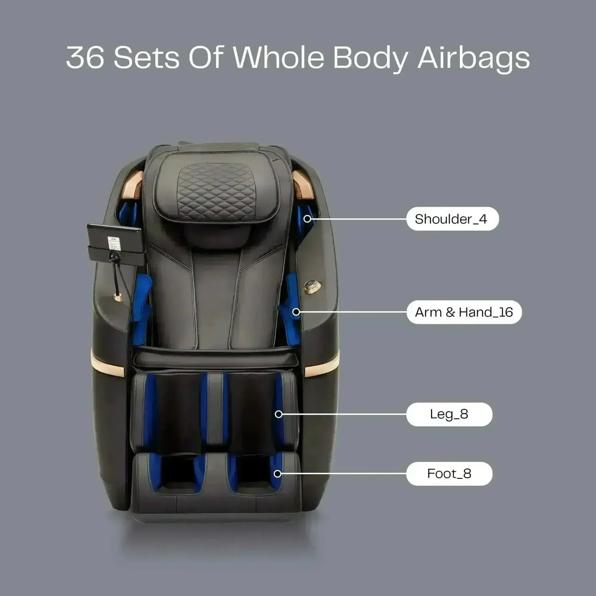 Ekanite 2 in 1 Massage Chair and Sofa - Black (Pre-Owned) - Rotai Health - Best Massage Chair in Dubai UAE - Shop massage chairs in UAE, Saudi Arabia -Therapy Massage Chairs - Back, Neck, & Leg Pain Relief