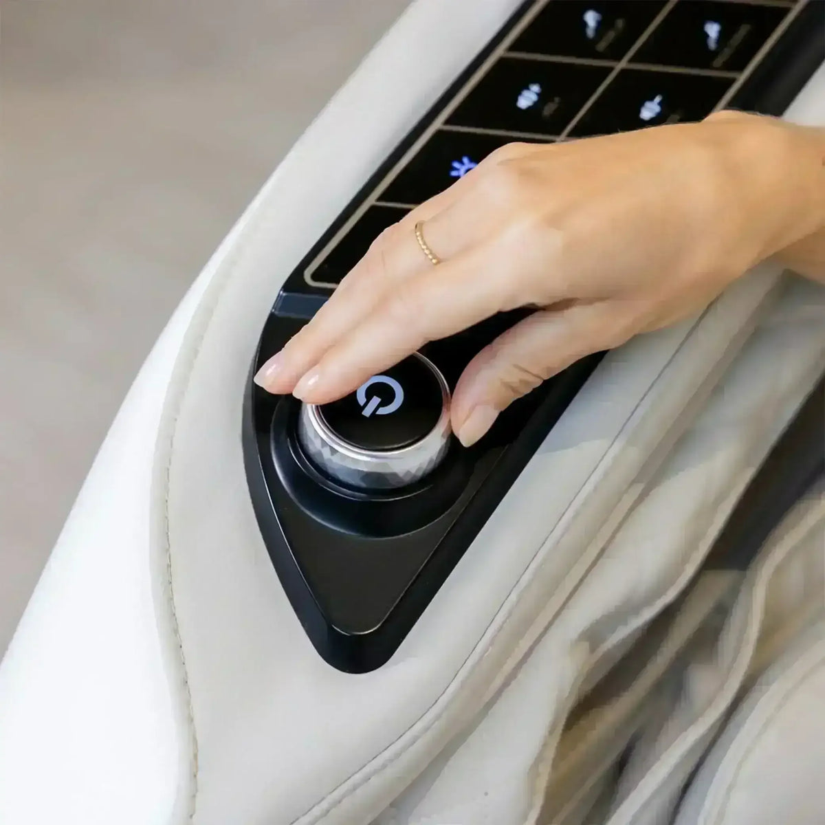 Advanced AI Robotic Massage Chair (Beige) - Rotai - Best Massage Chair in Dubai UAE - Shop massage chairs in UAE, Saudi Arabia -Therapy Massage Chairs - Back, Neck, & Leg Pain Relief